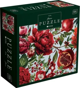 INTERDRUK Puzzle Flowers: Červené květy