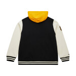 Mitchell & Ness Pánská mikina Pittsburgh Penguins NHL Courtside Fleece Button Front Current Logo Velikost: L