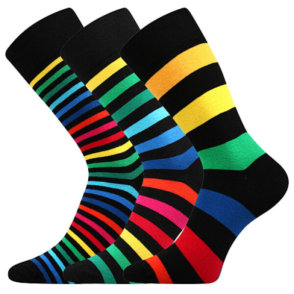 VoXX lonka deline ii mix barevné s černou, 3 páry 39-42 EU