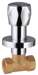 AQUALINE - Podomítkový uzavírací ventil 1/2", chrom VP621