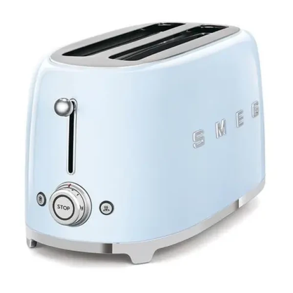 Smeg TSF02PBEU modrá / Topinkovač / 1500 W / 2 sloty / 4 topinky / 6 stupňů opečení (TSF02PBEU)