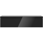 MEXEN/S - Orio koupelnová skříňka pod umyvadlo 100 cm s deskou, 1 šuplík, černá lesk 91A10-10023-1-BFC70