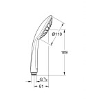 GROHE - Euphoria Sprchová hlavice 110 Mono, chrom 27265000