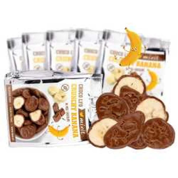 Mixit Křupavé banánky v čokoládě do kapsy 70 g