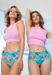 Kalhotky Sea Stars Simple Maxi zeleno-červené - Julimex XL