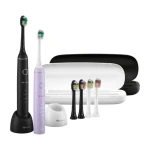 TrueLife SonicBrush Compact Duo černá/fialová / sonický zubní kartáček / 3 hlavice /70.000 kmitů / 4 režimy (8596687101106)