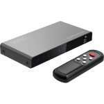 Digitus DS-55345 4 + 2 porty HDMI přepínač LED ukazatel, s dálkovým ovládáním, UHD, kovový ukazatel, lze spínat jednotli