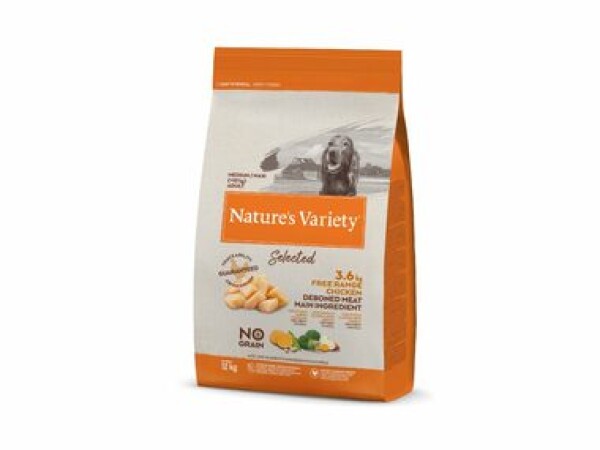 Nature´s variety selected pro střední psy s kuřecím 12kg / Krmivo pro dospělé psy středních a velkých plemen (8410650232058)