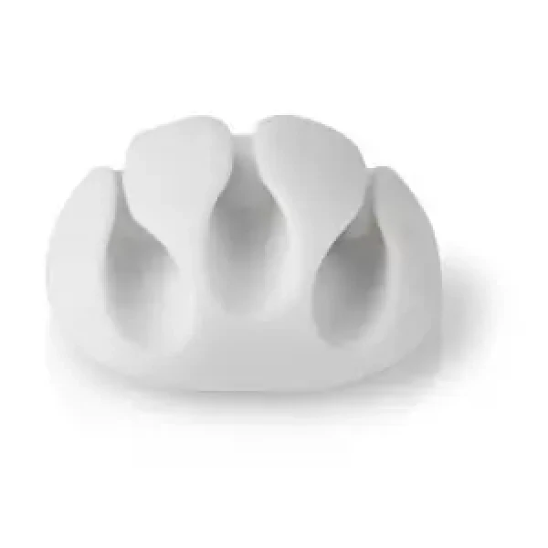 Nedis Kabelová spona Click Go bílá / Kabelová spona / 3 sloty / 4 ks / Max. O kabelu 5,3 mm / TPE (CMGC20034WT)