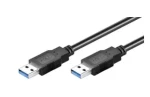 MicroConnect kabel USB3.0 A (M) - USB3.0 A (M) / 0.5m / černá (USB3.0AA05B)