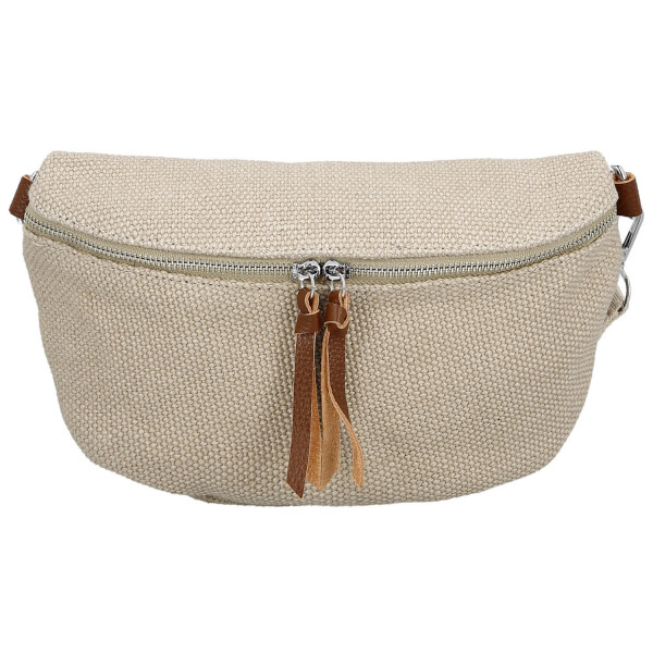 Trendy dámská textilní ledvinka Ayana, béžový