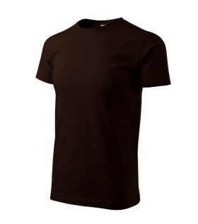 Heavy New tričko unisex kávová 3XL