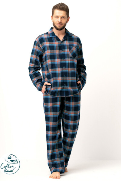 PÁNSKÉ PYŽAMO MNS 431 B25 tmavě modrá XL