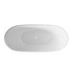 INVENA - Volně stojící vana 170 cm Astri se sifonem AN-03-170-F