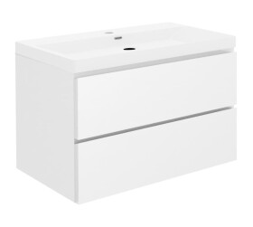 Koupelnová skříňka s umyvadlem SAT B-Way 99x50x45 cm bílá lesk BWAY2100WU4 BWAY2100WU4