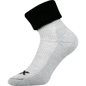 VOXX Ponožky zimní dámské QUANTA z merino vlny ČERNÉ 39-42 105641