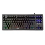 Baracuda KRILL Herní membránová klávesnice / US layout / 1.5m / RGB / USB / Antighosting 19 kláves / černá (KRILL-B)