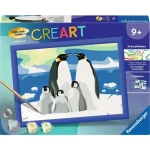Ravensburger CreArt Tučňáčí rodinka – malování podle čísel