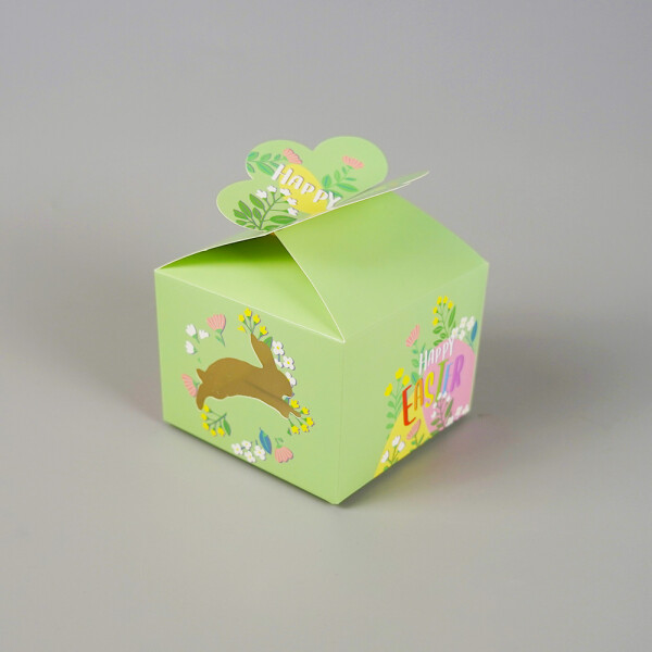 Cake star Velikonoční krabička světle zelená 10x10x7,5cm