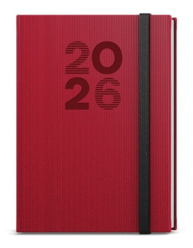 Týdenní diář 2026 Oskar Vigo A5 červená