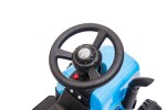 Mamido Dětský elektrický traktor Swift s přívěsem modrý