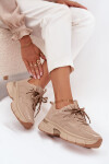 Dámské sportovní tenisky s dvojitým šněrováním béžové Annelie 37