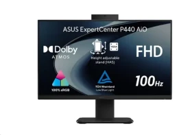 ASUS ExpertCenter P440VAK černá / All-in-one počítač / 23.8" FHD / Intel Core i5-13420H / 8GB / 512GB SSD / W11P EDU (P440VAK-BPC040XA)