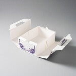 Výslužková krabice s rukojetí Lila 26x18x9,5cm