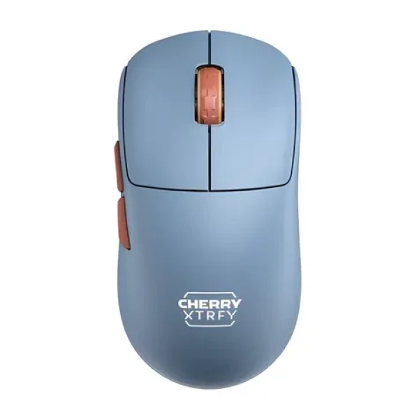 Cherry Xtrfy M68 Wireless světle modrá/měděná / Bezdrátová herní myš / optická / 26000 DPI / 4 tlačítka / 2.4 GHz (CX-M68W-BLUE)