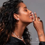 Royal Fashion prsten 14k zlato Vermeil GU-DR21589R-ROSEGOLD-MOONSTONE-TOPAZ Velikost: 7 (EU: 54-56)