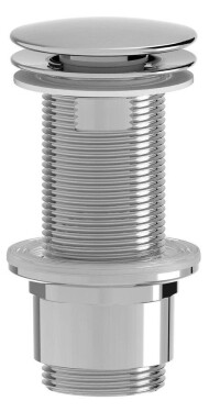 SAPHO - Umyvadlová výpust 5/4“, neuzavíratelná, velká zátka, 10-80, ABS/chrom CV1232