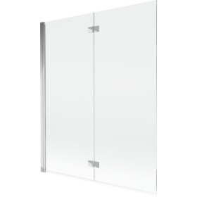 MEXEN - MIST vanová zástěna 140x150 cm 6mm 2-s, chrom, čirá, levá 8A9-140-002-01-00-L