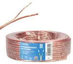 LogiLink Reproduktorový kabel průhledný / Reproduktorový kabel / 2x 2,5 mm2 / 10 m (CA1083)