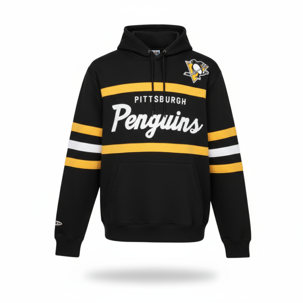 Mitchell & Ness Pánská mikina Pittsburgh Penguins NHL Head Coach Hoodie Velikost: 3XL