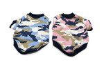Camo maskáčová mikina pro psa Barva: Modrá, Délka zad (cm): 40, Obvod hrudníku: 44 - 54 cm