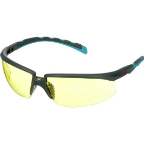 3M S2003SGAF-BGR ochranné brýle vč. ochrany proti zamlžení, s ochranou proti poškrábání, úhel nastavitelný tyrkysová, šedá EN 166 DIN 166 - 3M 2000 KN Solus žluté