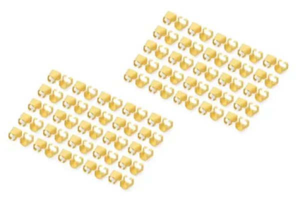 Digitus žlutá / Barevné klipy pro patch kabely / RJ45 / Cat5e-6A / 100 ks (A-CC-Y)