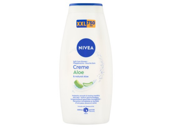 Nivea Creme Aloe Pečující sprchový gel 750 ml