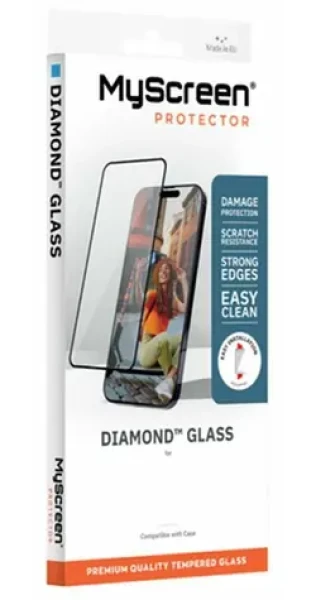 MyScreen Diamond Glass New pro Apple iPhone 16 / Ochranné sklo / Tvrzenost 9H / Instalační sada EasyApp (MD9229TG DGN)
