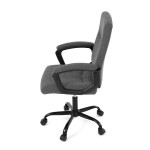 Kancelářské křeslo, šedá látka, kovový kříž