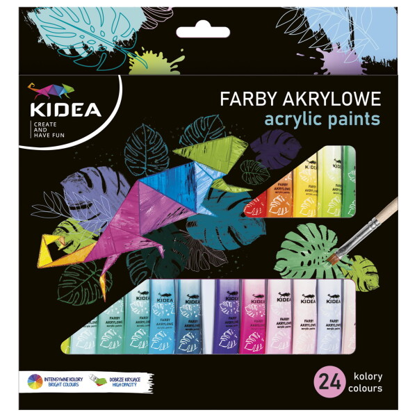Kidea Kidea, FAA24KA, sada akrylových barev, 24 ks