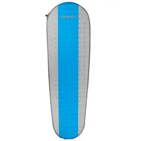 Spokey AIR MAT šedo-modrá / Samonafukovací karimatka / 185 x 55 x 3 cm / R-Value 3 (5905339410641)