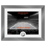 Obraz Chicago Bears NFL Art Deco Stadium Silver Coin
