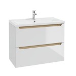 Koupelnová skříňka pod umyvadlo Naturel Stilla 80x60x45 cm bílá STILLAD08057 STILLAD08057
