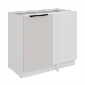 Spodní rohová skříňka Como 105 ND 1F BB Barva korpusu: Bílá, Barva dvířek: Kašmír