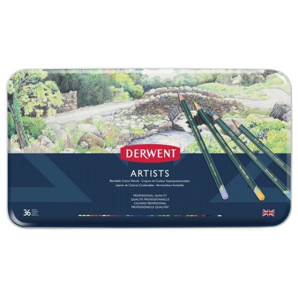 Derwent Artists sada uměleckých pastelek 36 ks