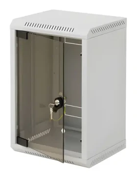 Triton 10" 9U / Rozvaděč jednodílný / 260mm / plechové dveře (RBA-09-CS3-CAX-C1)