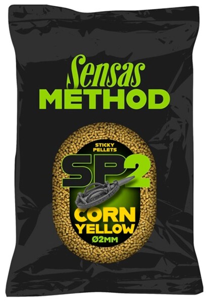 Sensas Pelety Sticky Pellets 2mm 650g - Kukuřice,Sensas Pelety Sticky Pellets 2mm 650g - Kukuřice