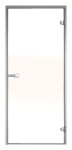 Dveře do parní sauny ALU HARVIA 9x21, satinované, 890x2090 mm, šedý rám CDA92105L