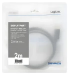 LogiLink DisplayPort - HDMI černá / Adaptérový kabel / 4K/30Hz / 2 m (CV0127)